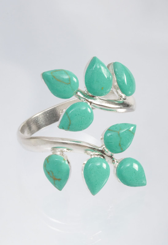 Jewelry Photography silver and turquoise ring